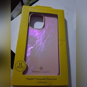 Kendra Scott Iridescent Pink iPhone 16 Case